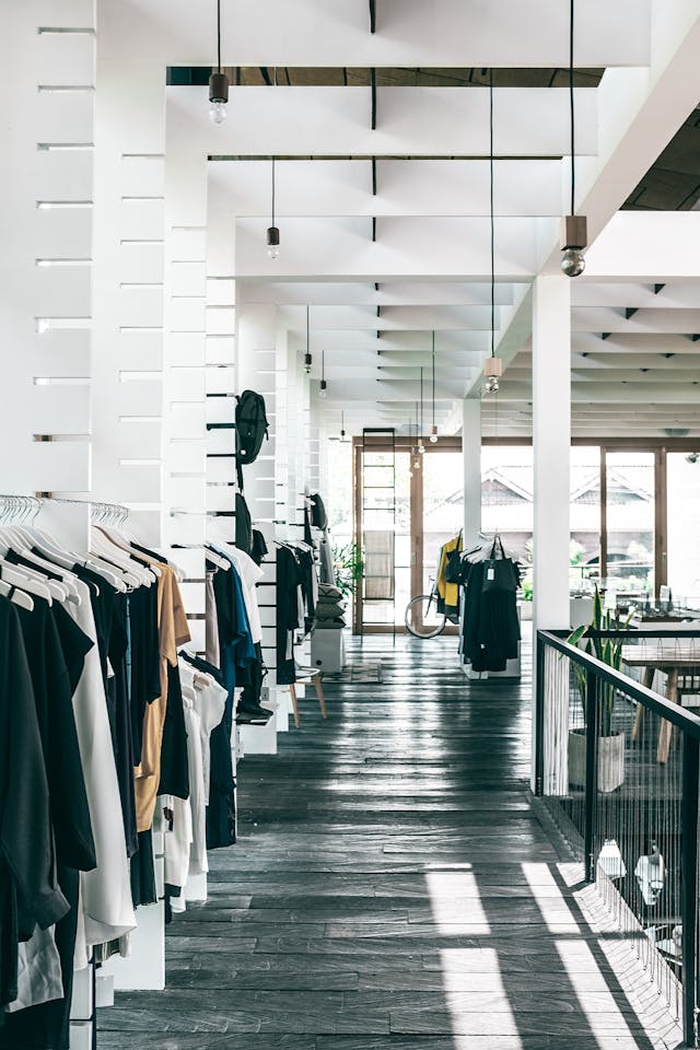 Commercial Retail Cleaning for clothes shops, boutiques and retail display areas in London