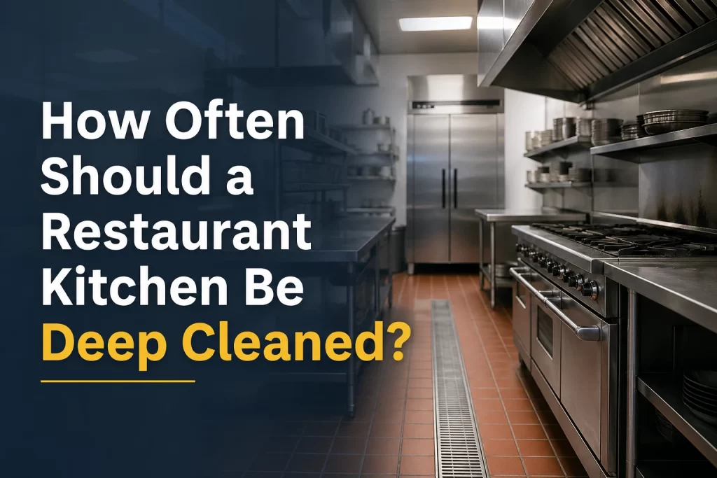 how often should a restaurant kitchen be deep cleaned