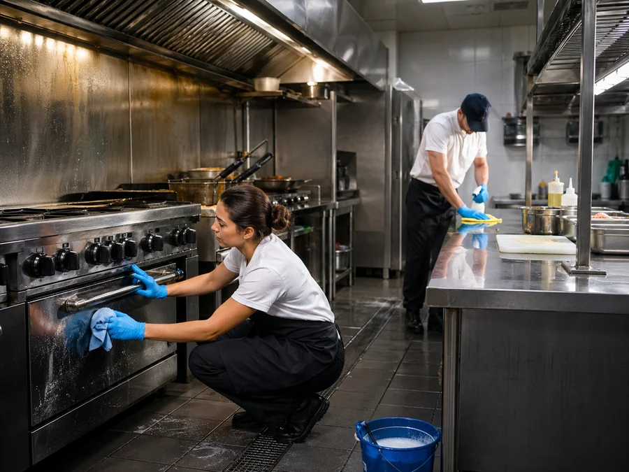 restaurant kitchen deep clean scope