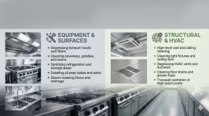 what is included in a restaurant kitchen deep clean