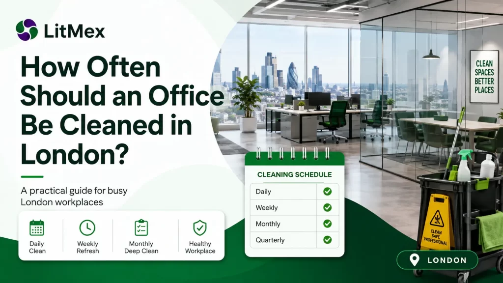 How often should an office be cleaned in London workplace