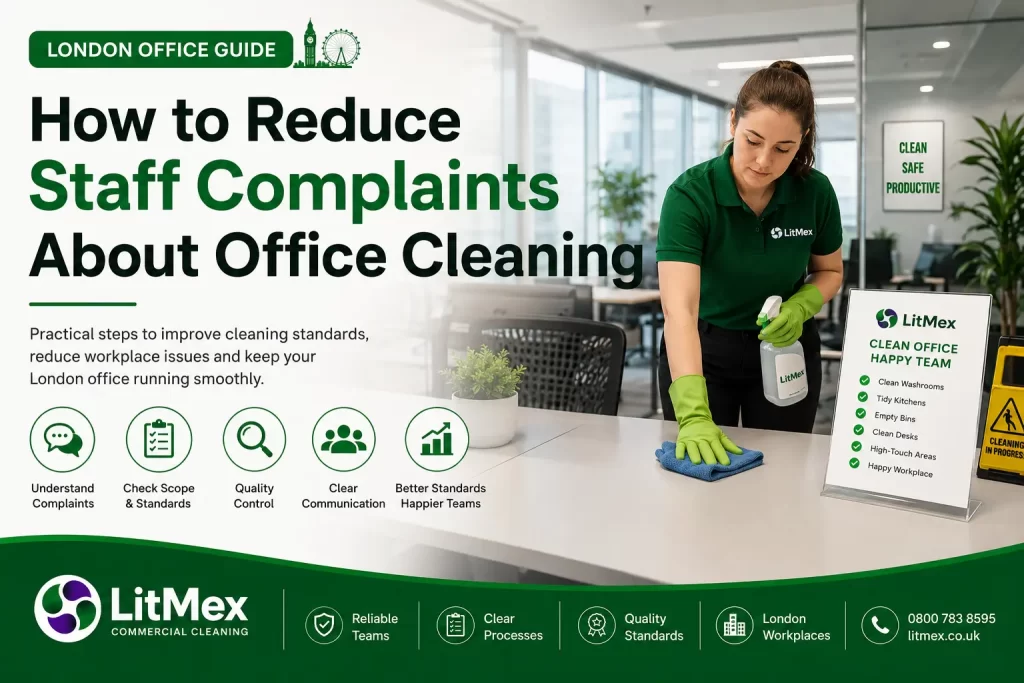 Office cleaning complaints guide for London workplace managers