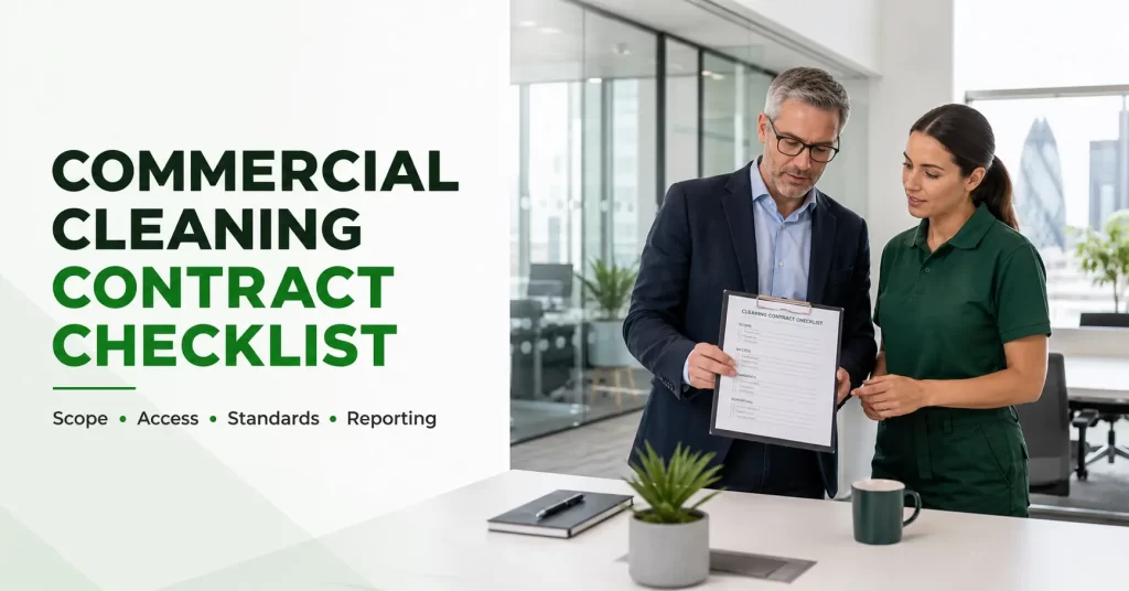 Commercial cleaning contract checklist for facilities managers